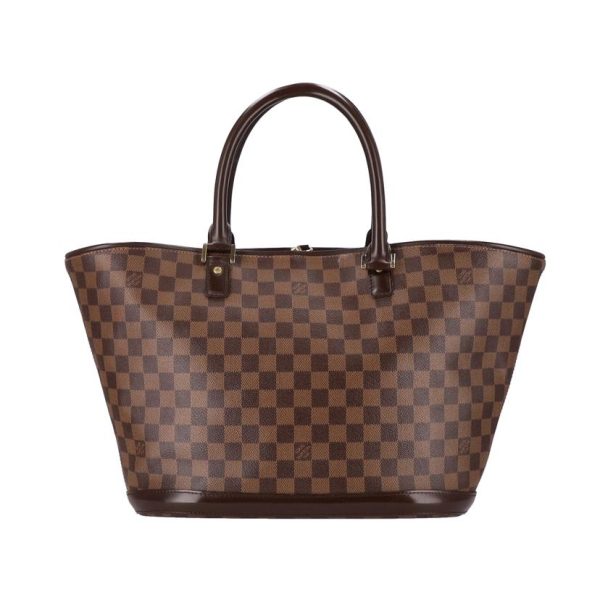 55253 2 Louis Vuitton Manosque Damier Ebene Brown Bag