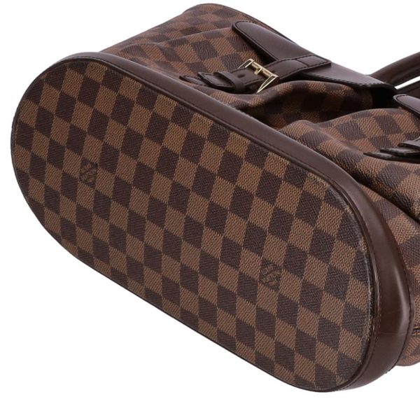 55253 3 Louis Vuitton Manosque Damier Ebene Brown Bag