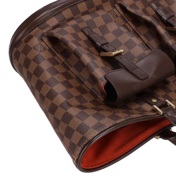 55253 4 Louis Vuitton Manosque Damier Ebene Brown Bag