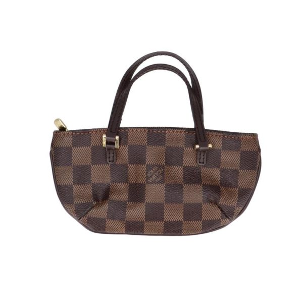 55253 6 Louis Vuitton Manosque Damier Ebene Brown Bag