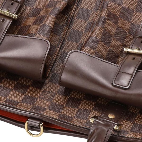 55253 8 Louis Vuitton Manosque Damier Ebene Brown Bag