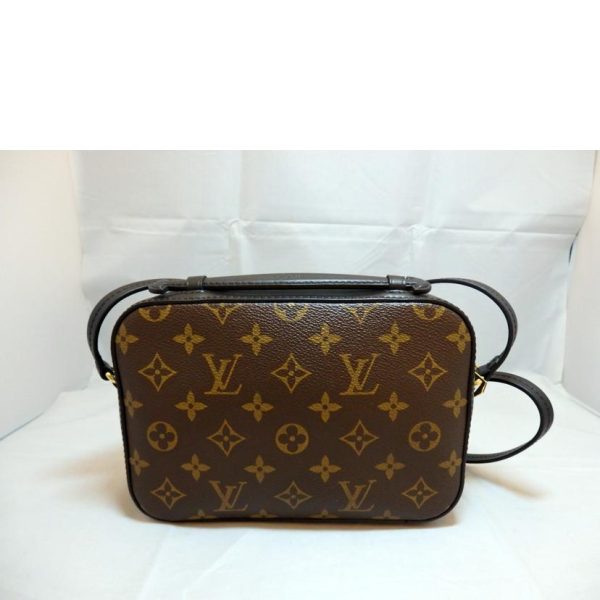 55355 2 Louis Vuitton Saintonge Macassar Leather Hnabag Brown