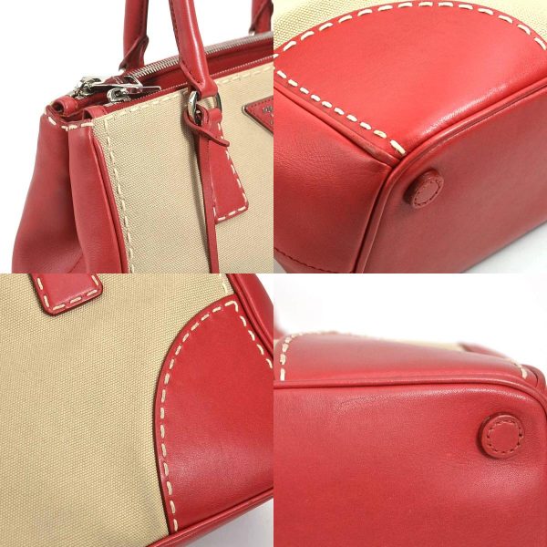 55625k 5 c Prada Handbag Crossbody Shoulder Bag RedBeige