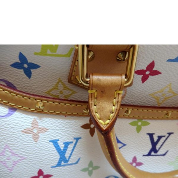 56260 7 Louis Vuitton Deauville MG Multicolor Bag Bronze