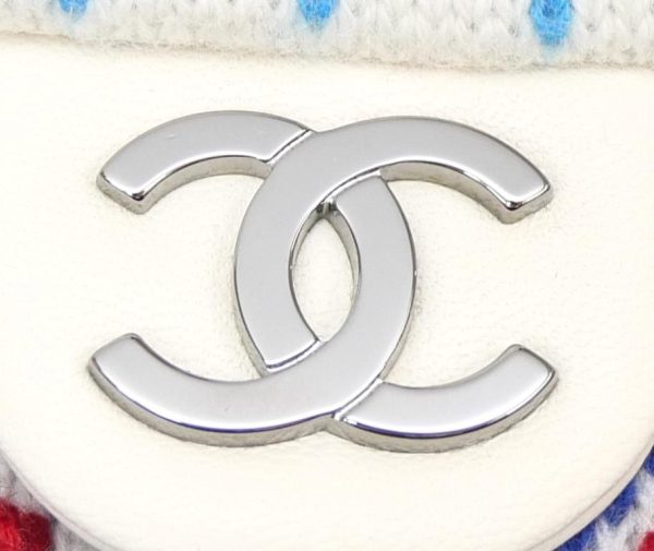 56880 6 Chanel Chain Shoulder Mini Knit Multi