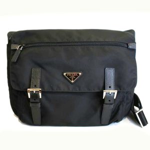 57035 1 Prada Shoulder Bag Saffiano Black