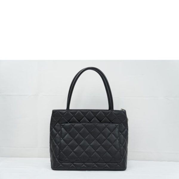 58231 2 Chanel Re Print Tote Bag Black