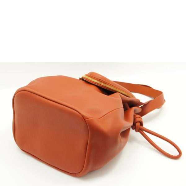 58599 3 Bottega Veneta Leather Hand Bag Orange