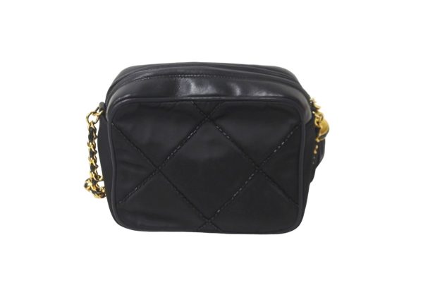 58679 d3 Chanel Chain Shoulder Bag Black