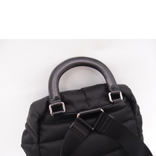 58914 4 Prada Rucksack Nylon Quilted Backpack Black