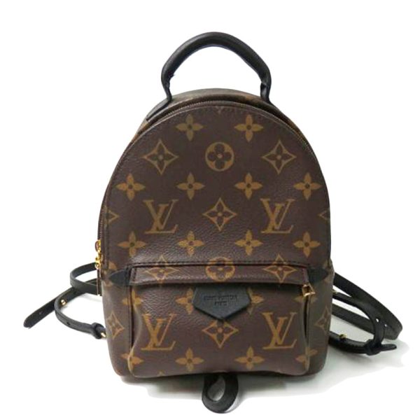 58942 1 Louis Vuitton Palm Springs Monogram Backpack Brown