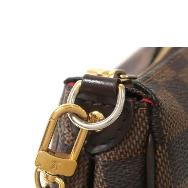 58983 6 Louis Vuitton Eva Damier Ebene 2Way Bag Chain Shoulder