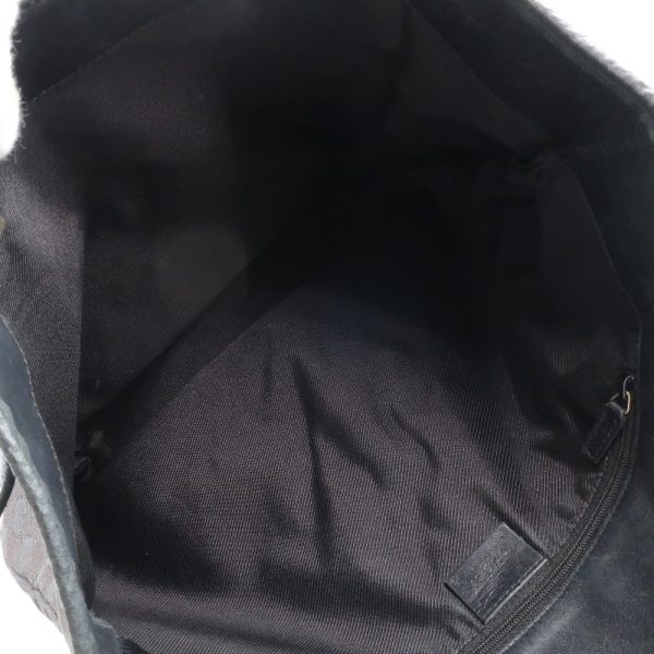 59080366 7 Gucci Bucket Bag GG Canvas Black