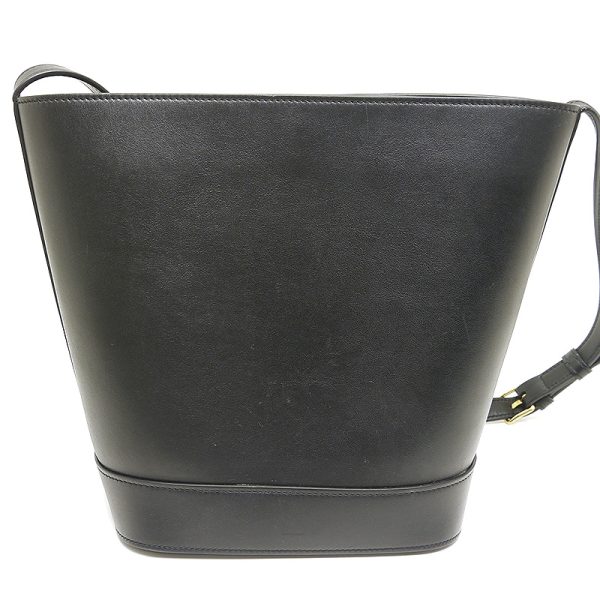 5h1354 4 Celine Small Bucket Cuir Triomphe Shoulder Bag Black