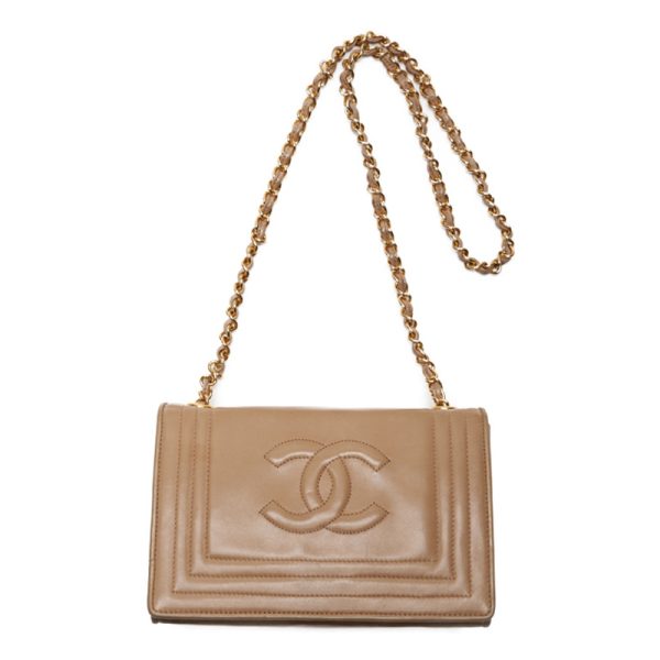 5rg4x7weprev3 7 Chanel Matelasse Full Flap Chain Shoulder Bag Beige