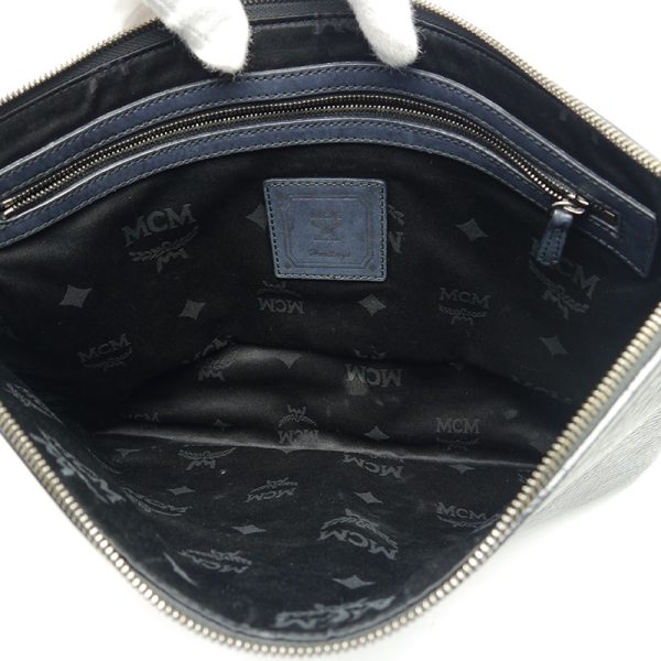 5sh0379 6 MCM Clutch Bag Black