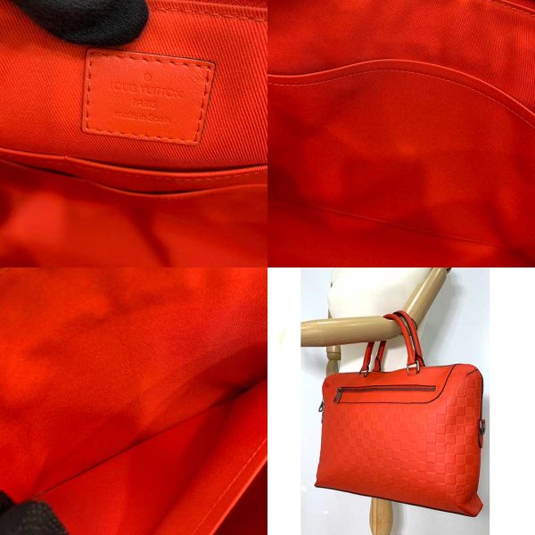 6 lv230721 2ta 05 Louis Vuitton PDJ Porte de Cumandour Magma Orange Briefcase