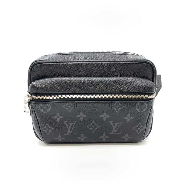 6 lv240105 2ta Louis Vuitton Outdoor Monogram Eclipse Waist Bag Black