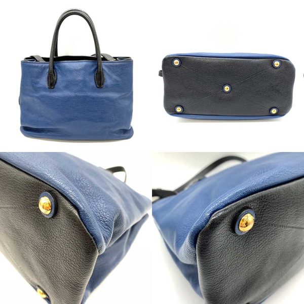 6 mi231124 1ta 01 Miu Miu Handbag Leather Blue