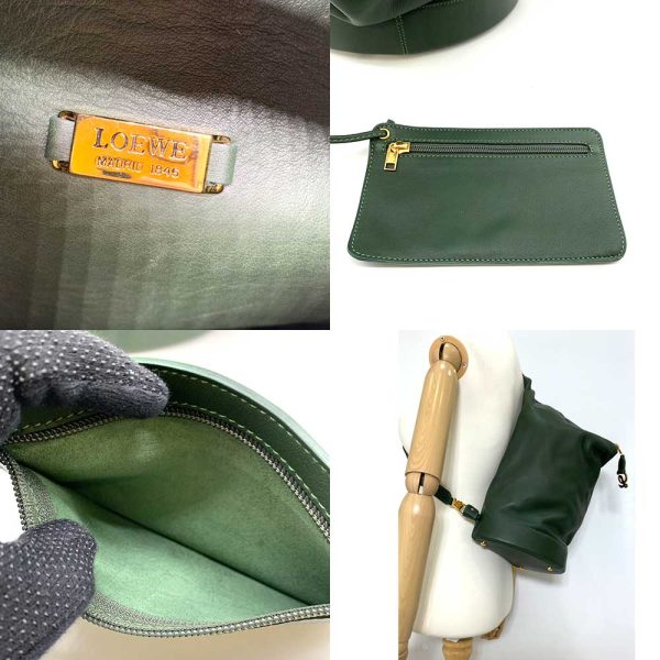 6 ot230929 1ta 07 Loewe Anton Shoulder Bag Khaki Green