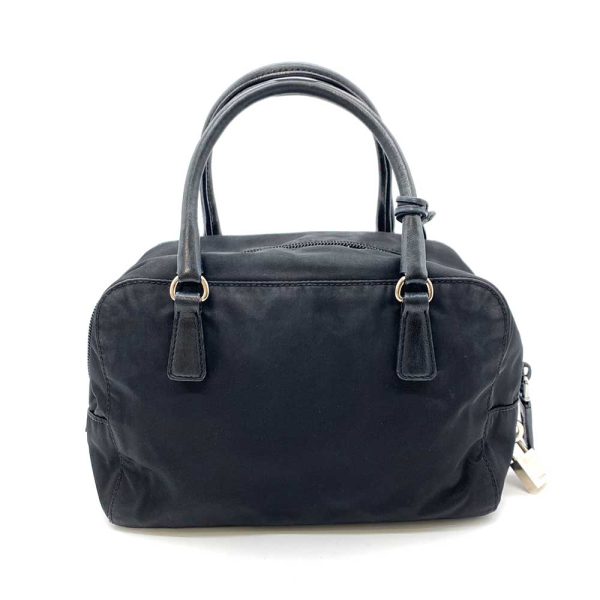 6 pr231117 1ta 01 Prada Evening Bear Triangle Handbag Nero Black