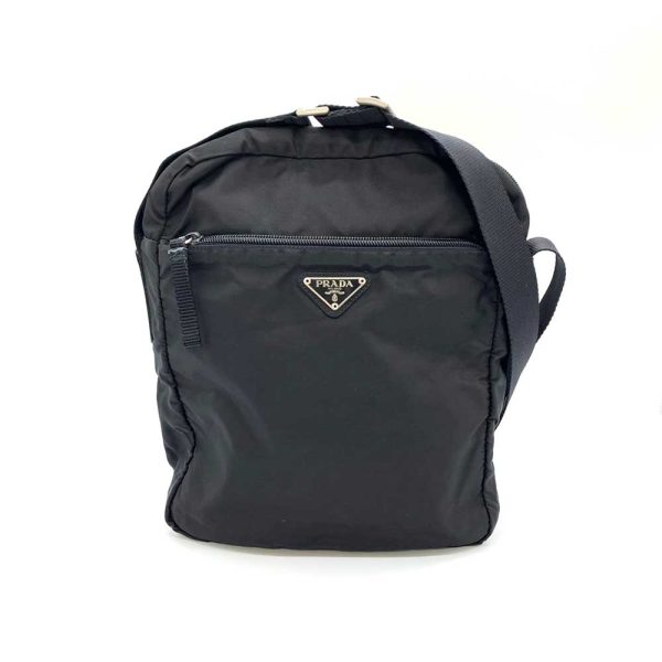 6 pr240209 3ta Prada Shoulder Bag Nero Crossbody Pochette Triangle Logo Black