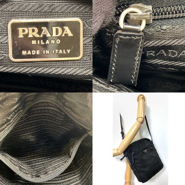 6 pr240209 3ta 07 Prada Shoulder Bag Nero Crossbody Pochette Triangle Logo Black