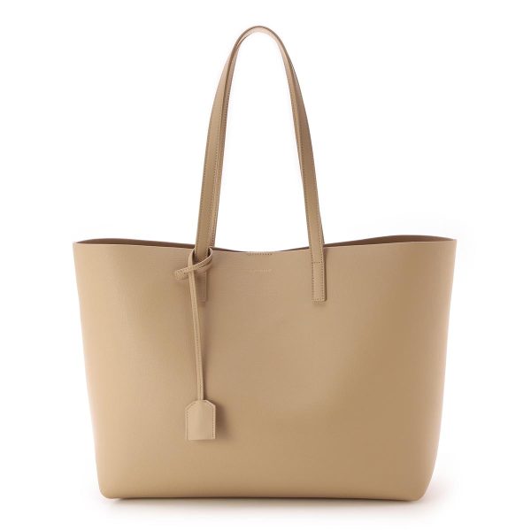 600281 csv0j 272106 Saint Laurent Shopping Tote Bag Beige