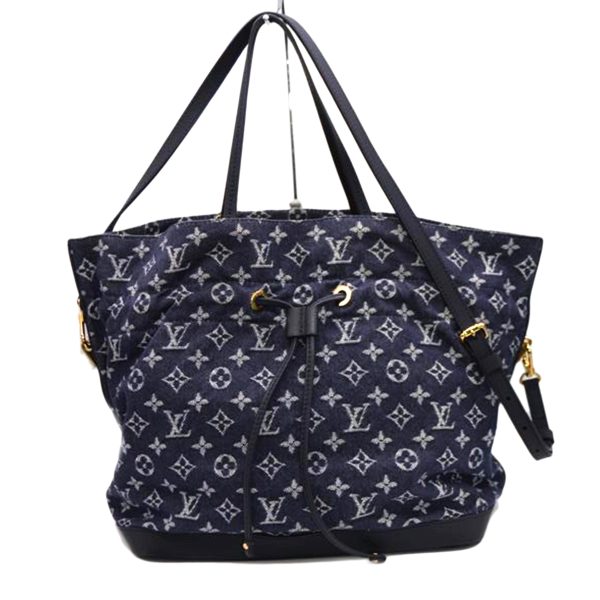 60505 1 Louis Vuitton Noefru MM Monogram Denim