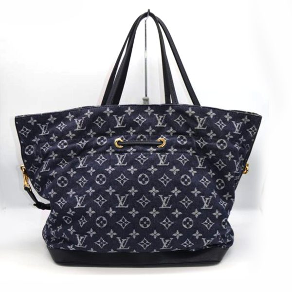 60505 2 Louis Vuitton Noefru MM Monogram Denim