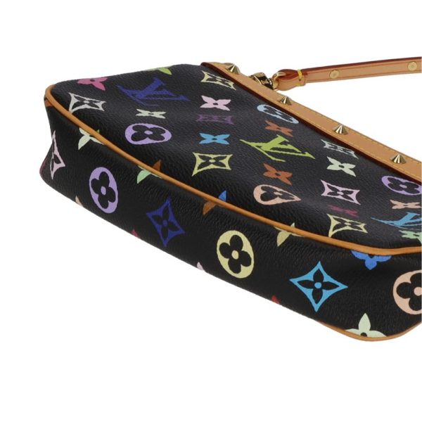 60720 3 Louis Vuitton Pochette Accessoire Monogram Multi Noir