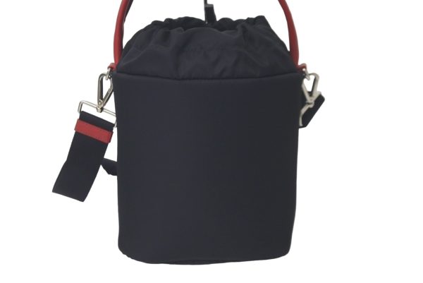 61401 d2 Prada Bucket Bag Black