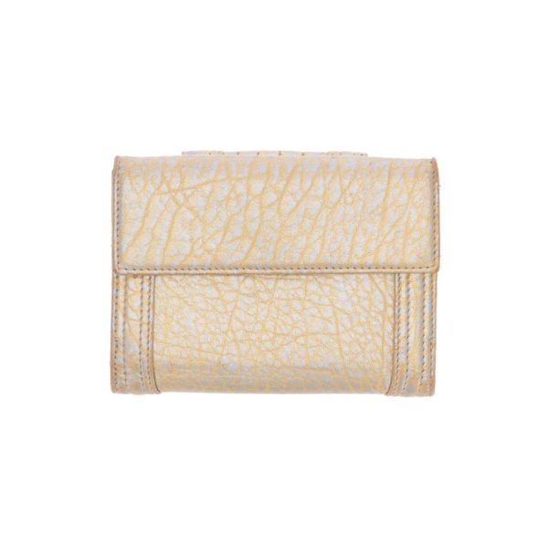 61404 2 Fendi Bifold Wallet Leather Yellow