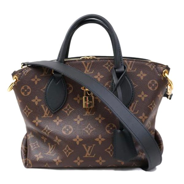 61448 1 Louis Vuitton Flower Zipped PM Tote Bag Brown