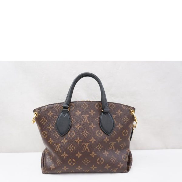 61448 2 Louis Vuitton Flower Zipped PM Tote Bag Brown