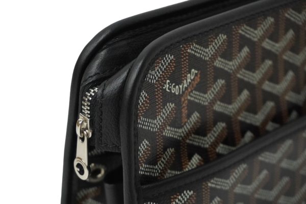 61789 d5 Goyard MM Pouch Clutch Bag Black