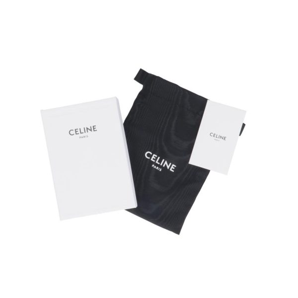 63097 7 Celine Three fold wallet Black