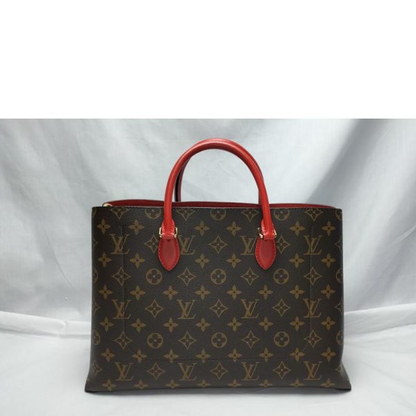 63917 3 Louis Vuitton Flower Tote Monogram 2way Bag Brown