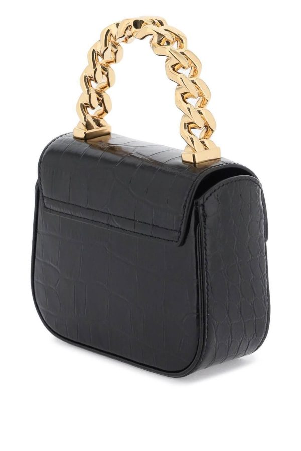 63e3501ca5c125a ba 3 VERSACE Hand Bag Black