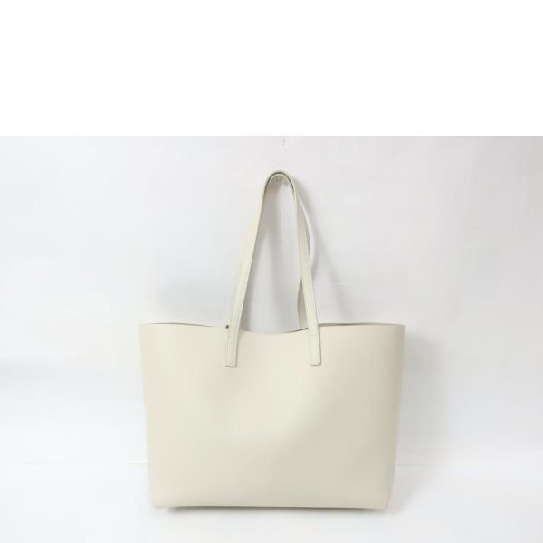 64243 2 Saint Laurent Shopping Tote Bag Off White