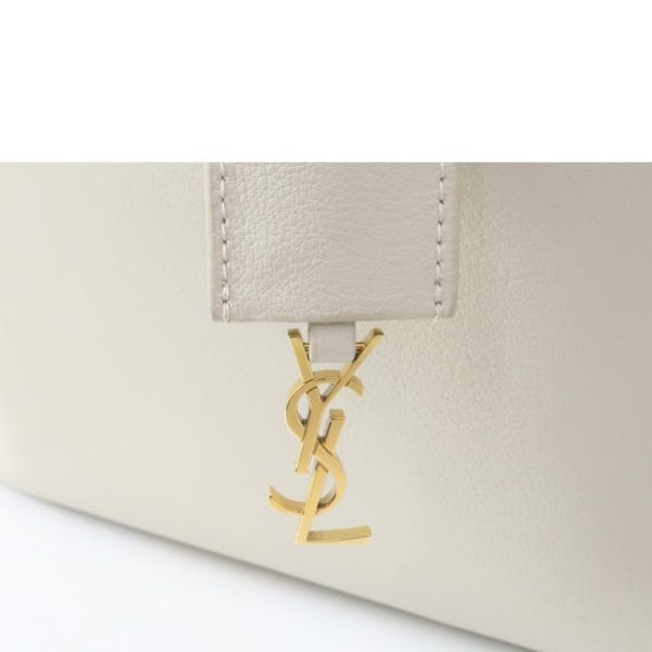 64243 4 Saint Laurent Shopping Tote Bag Off White