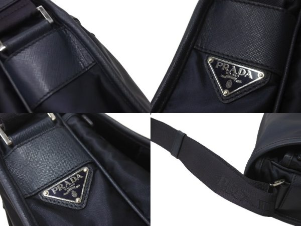 64420 d3 Prada Messenger Bag Nylon Navy