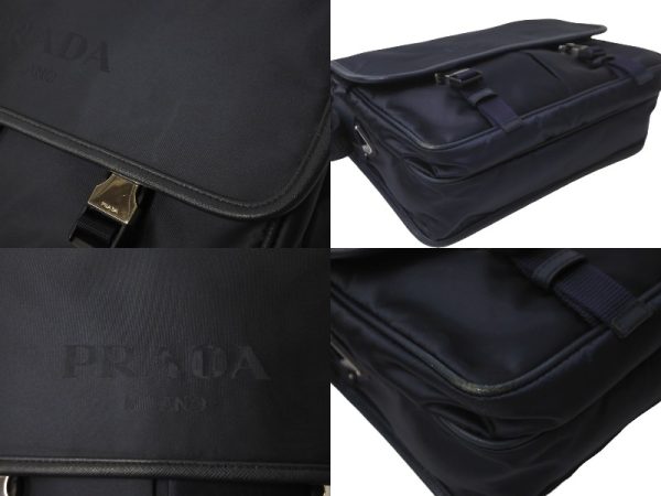 64420 d4 Prada Messenger Bag Nylon Navy