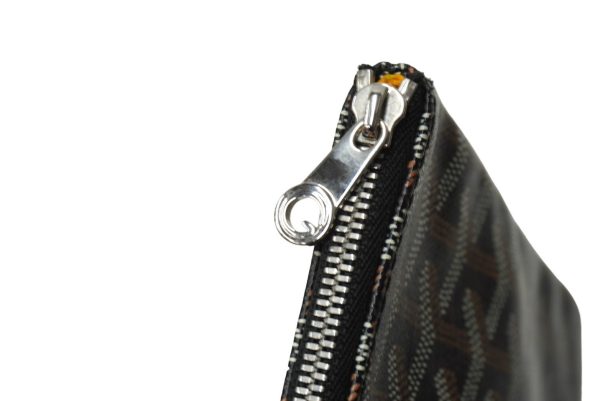 64453 d5 Goyard Sena MM Clutch Bag Brown Black