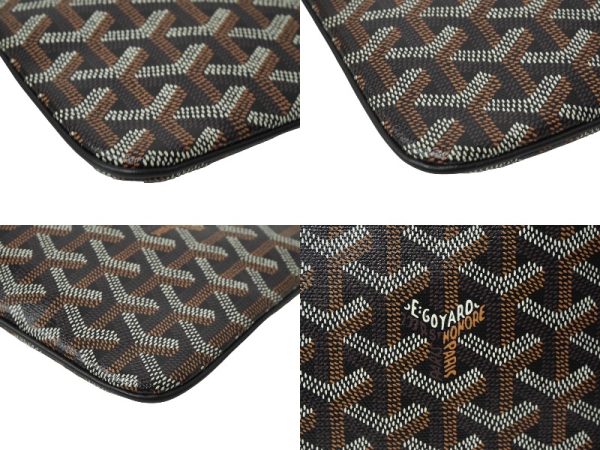 64453 d9 Goyard Sena MM Clutch Bag Brown Black