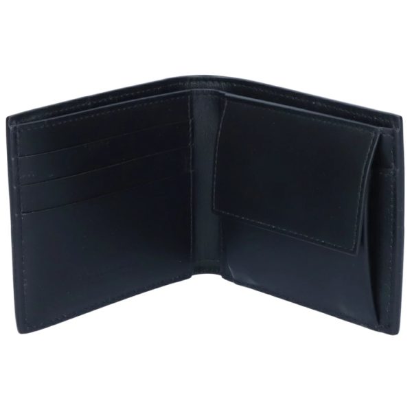 649605649605 2 Bottega Veneta Bifold Wallet Coin Purse Intrecciato Calf Leather Black