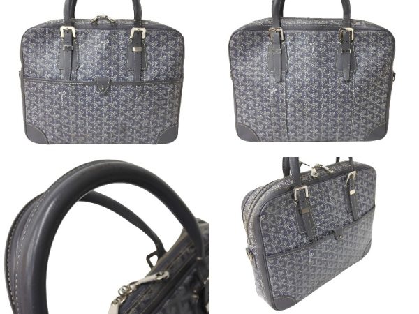 65051 d2 Goyard Ambassador PM Briefcase Gray