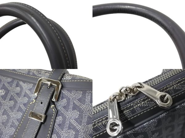 65051 d3 Goyard Ambassador PM Briefcase Gray