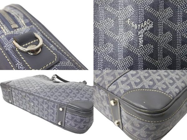 65051 d4 Goyard Ambassador PM Briefcase Gray