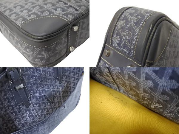 65051 d6 Goyard Ambassador PM Briefcase Gray